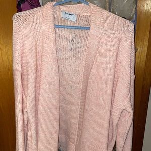 Light pink sweater cardigan